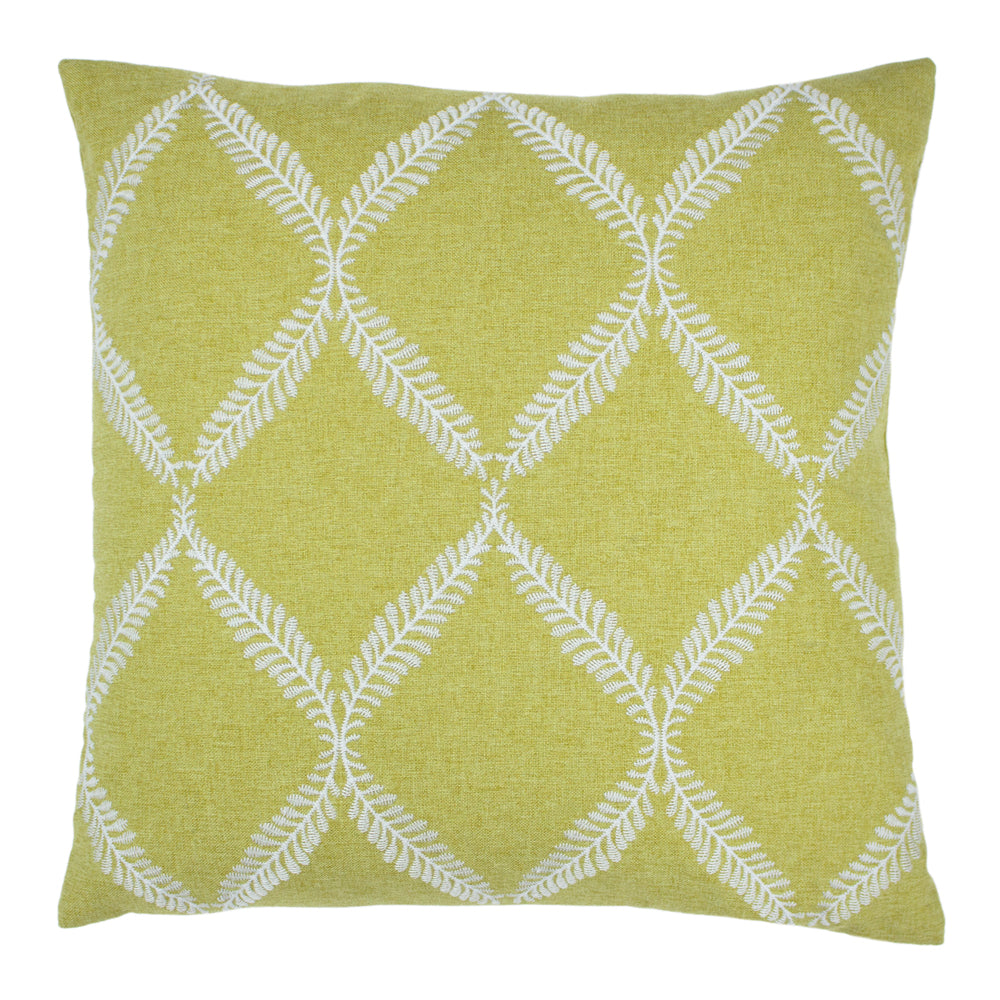 Olivia Lattice Embroidered Cushion