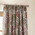 Ophelia Floral Jacquard Pencil Pleat Curtains