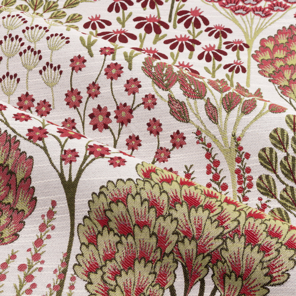 Ophelia Floral Jacquard Pencil Pleat Curtains