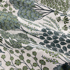 Ophelia Jacquard Floral Room Darkening Eyelet Curtains