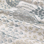 Ophelia Jacquard Floral Room Darkening Eyelet Curtains