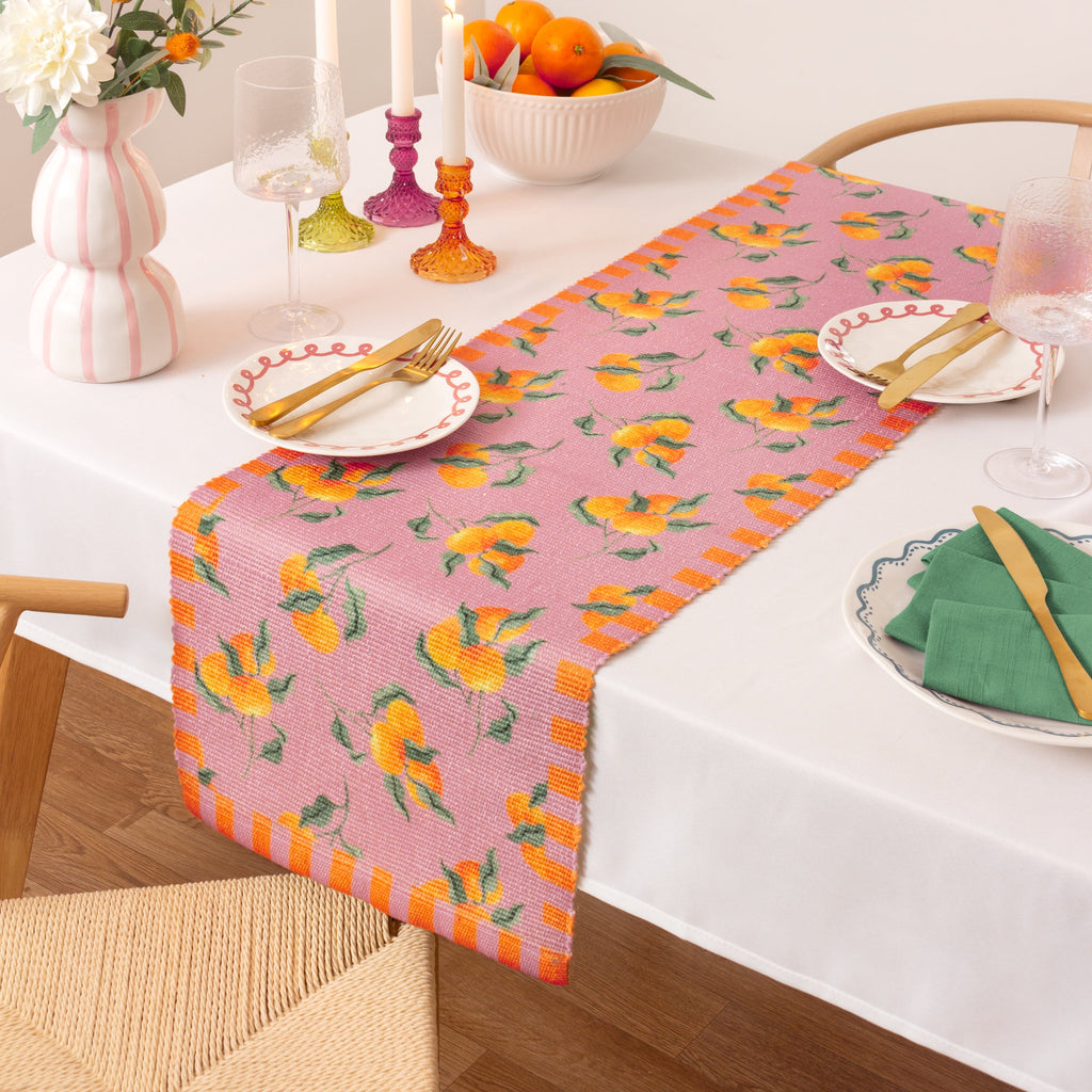 Oranges Indoor/Outdoor Table Runner