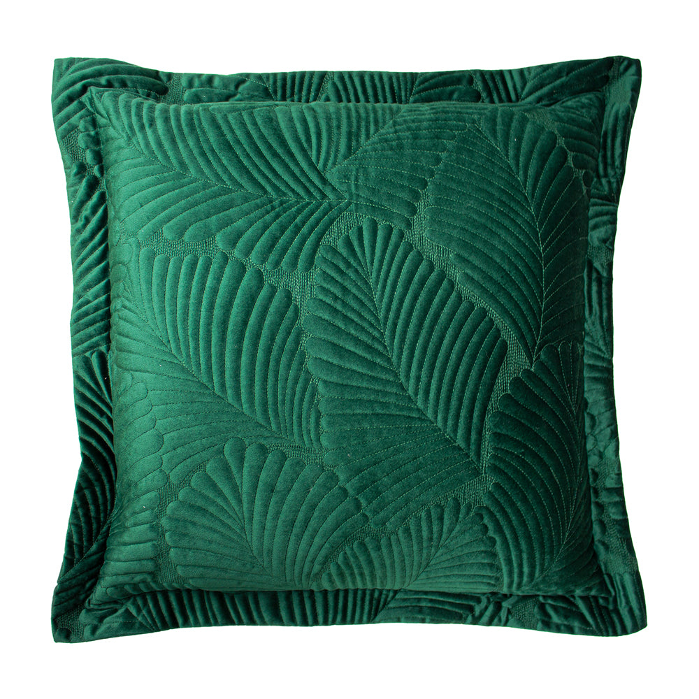 Palmeria Quilted Velvet Cushion
