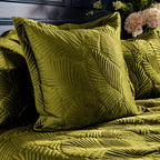 Palmeria Quilted Velvet Cushion