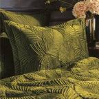Palmeria Quilted Velvet Pillowcase