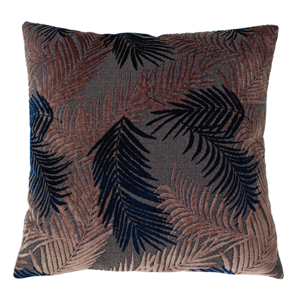 Palm Grove Velvet Jacquard Cushion
