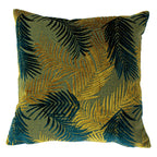 Palm Grove Velvet Jacquard Cushion