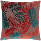 Palm Grove Velvet Jacquard Cushion