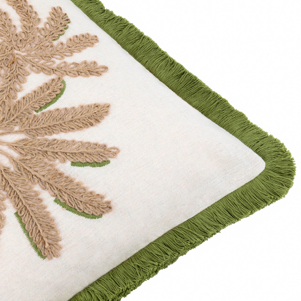 Palm Embroidered Cushion