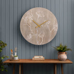 Paloma Wooden Clock Weathered