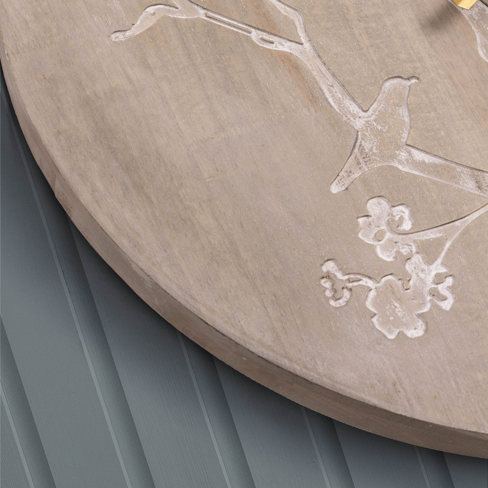 Paloma Wooden Clock Weathered