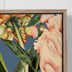 Parcevall Coral Framed Canvas