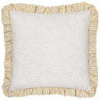 Panni Block Textured Ruffle Cushion