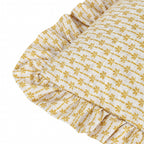 Panni Block Textured Ruffle Cushion