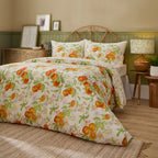 Peach Harvest Printed Duvet Cover Set