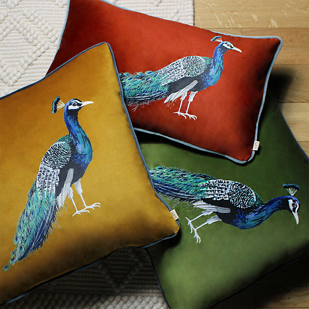 Peacock Rectangular Cushion
