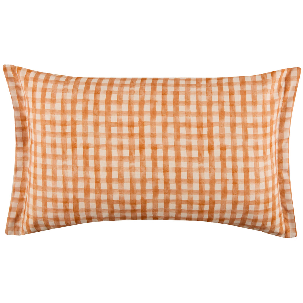 Peach Trellis Printed Outdoor Cushion