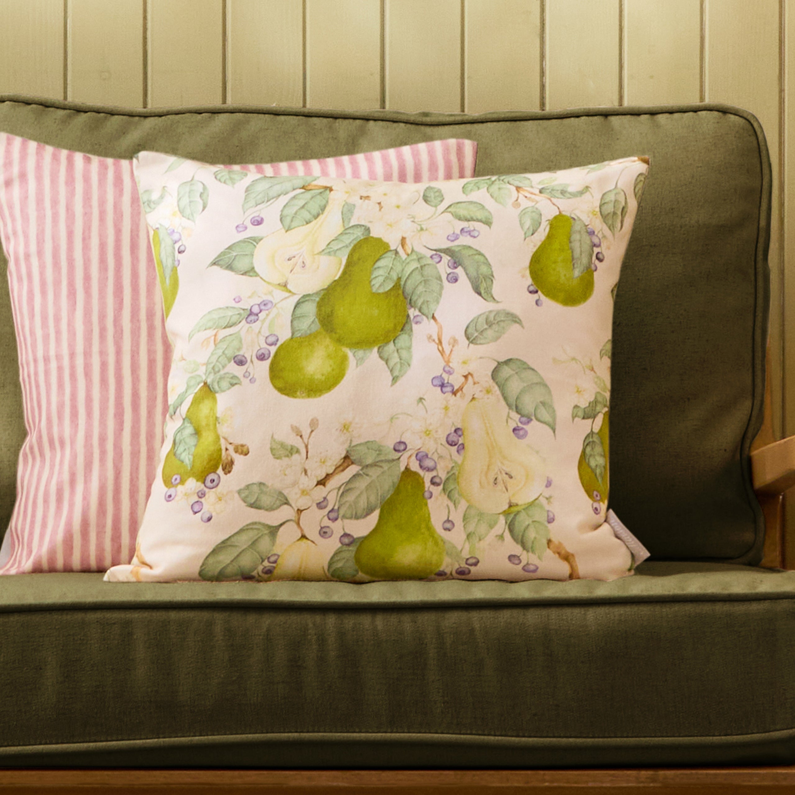 Pear Orchard Printed Cushion