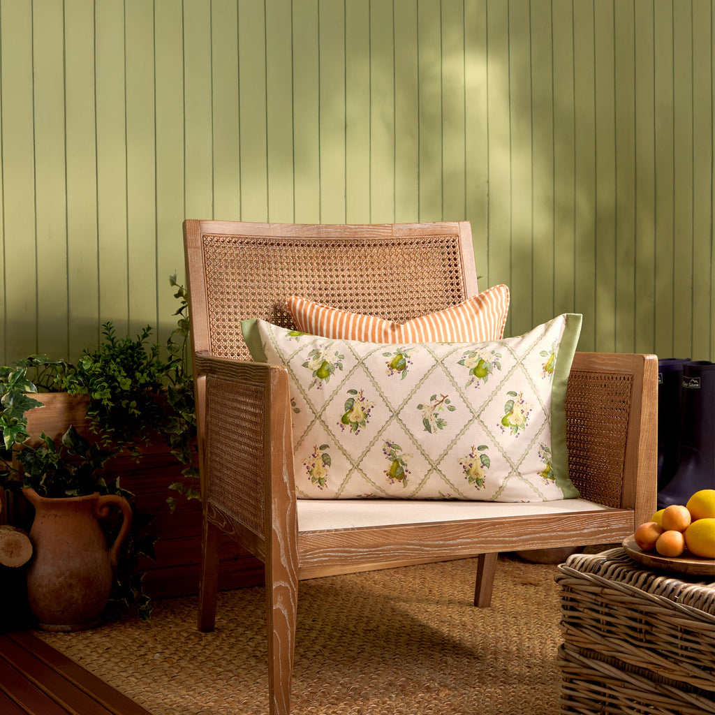 Pear Trellis Printed Outdoor Cushion