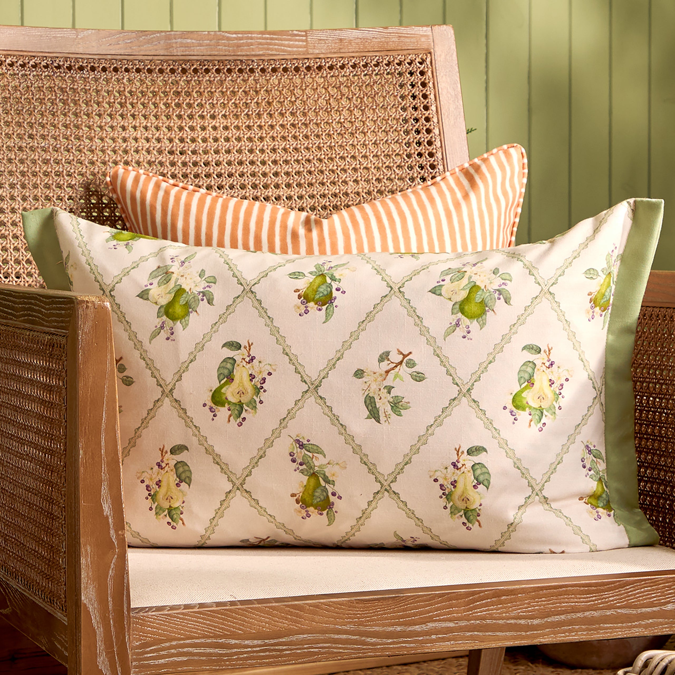 Pear Trellis Printed Outdoor Cushion