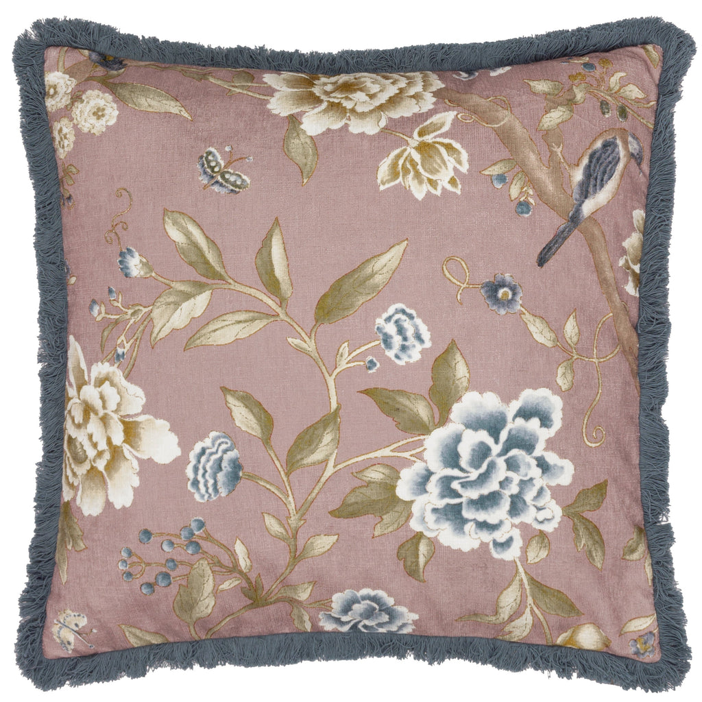 Porcelain Garden Chenille Cushion