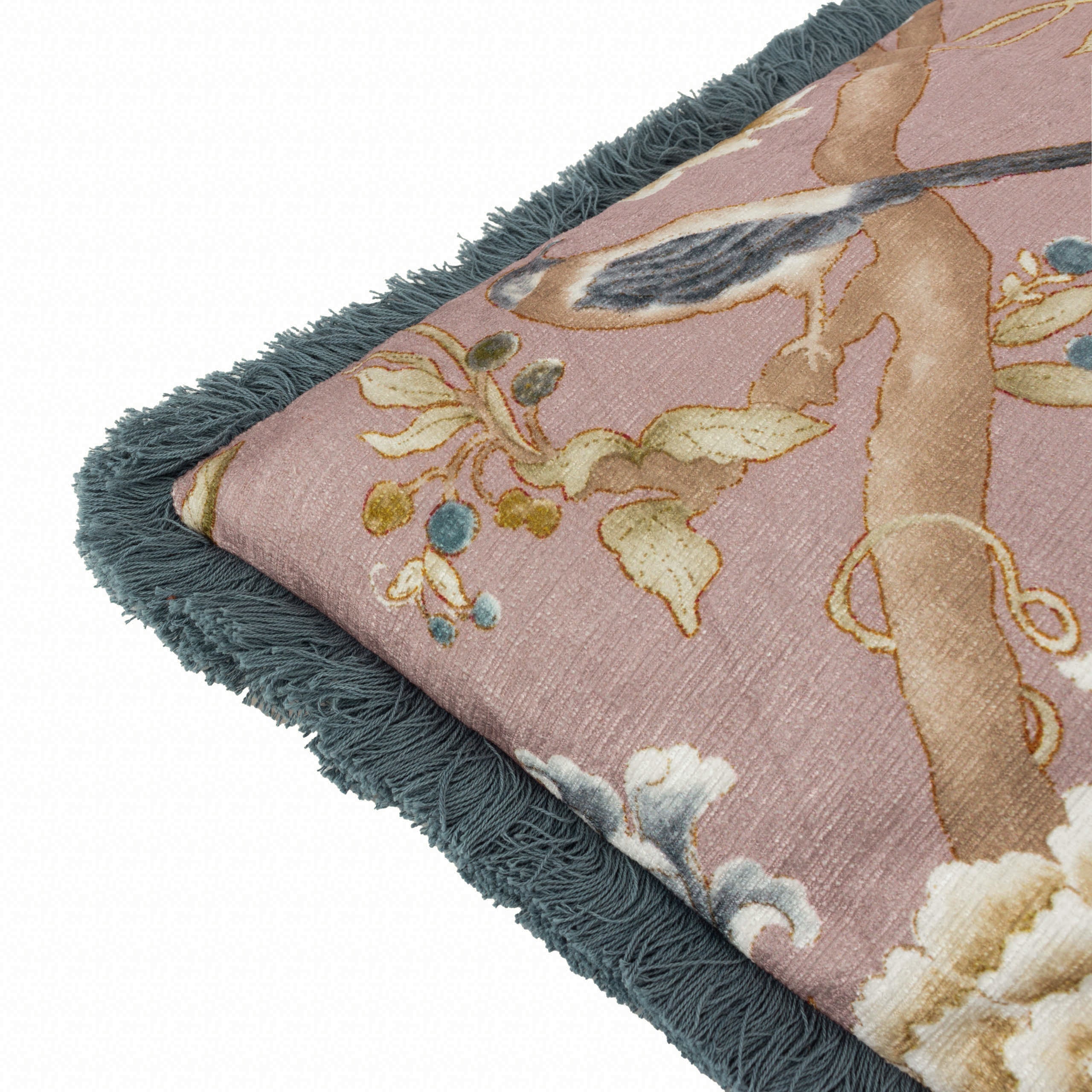 Porcelain Garden Chenille Cushion