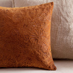 Picking Patch Embroidered Velvet Cushion
