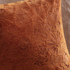 Picking Patch Embroidered Velvet Cushion