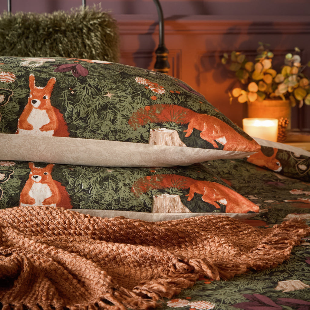 Pineberry Forest Woodland Duvet Cover Set ed