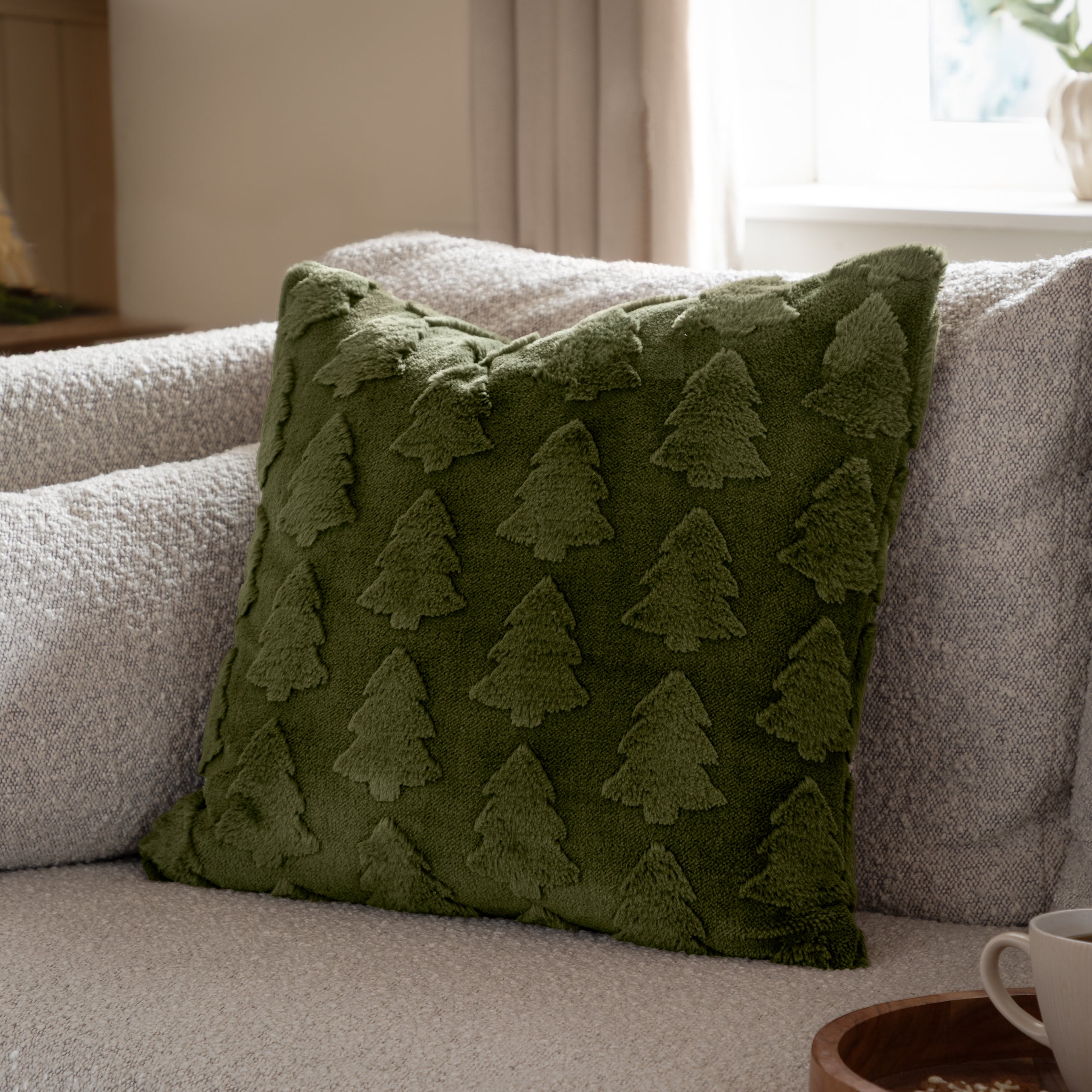 Pines Faux Fur Cushion