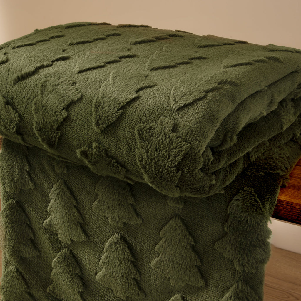 Pines Faux Fur Throw