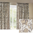Pomegranate Pencil Pleat Curtains