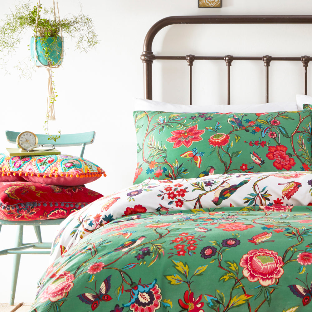 Pomelo Tropical Floral Duvet Cover Set