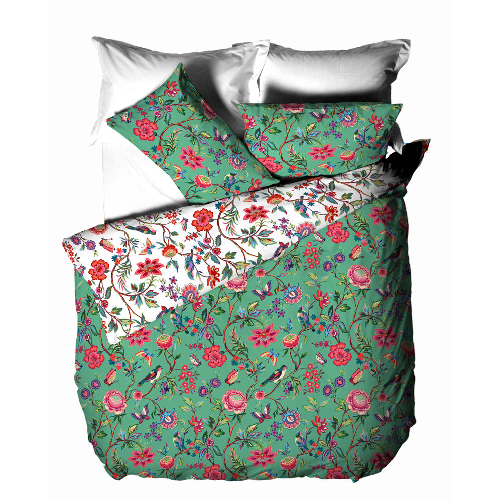 Pomelo Tropical Floral Duvet Cover Set