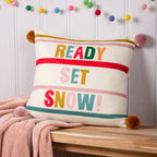 Pom-Poms Ready Set Snow Cushion