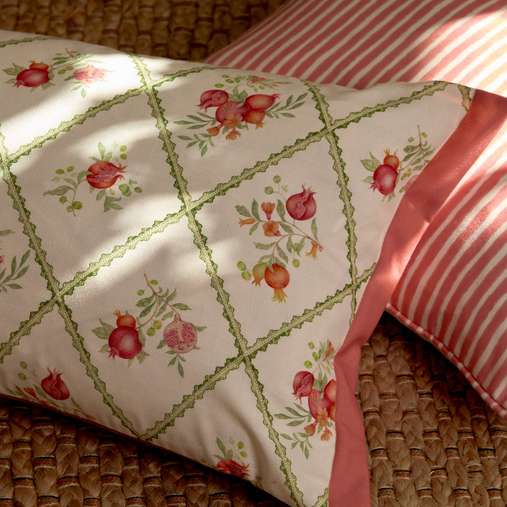 Pomegranate Trellis Printed Outdoor Cushion