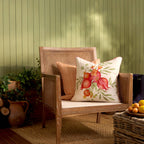 Pomegranate Trellis Printed Outdoor Square Cushion