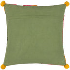 Poppy Cushion Khaki/Pink