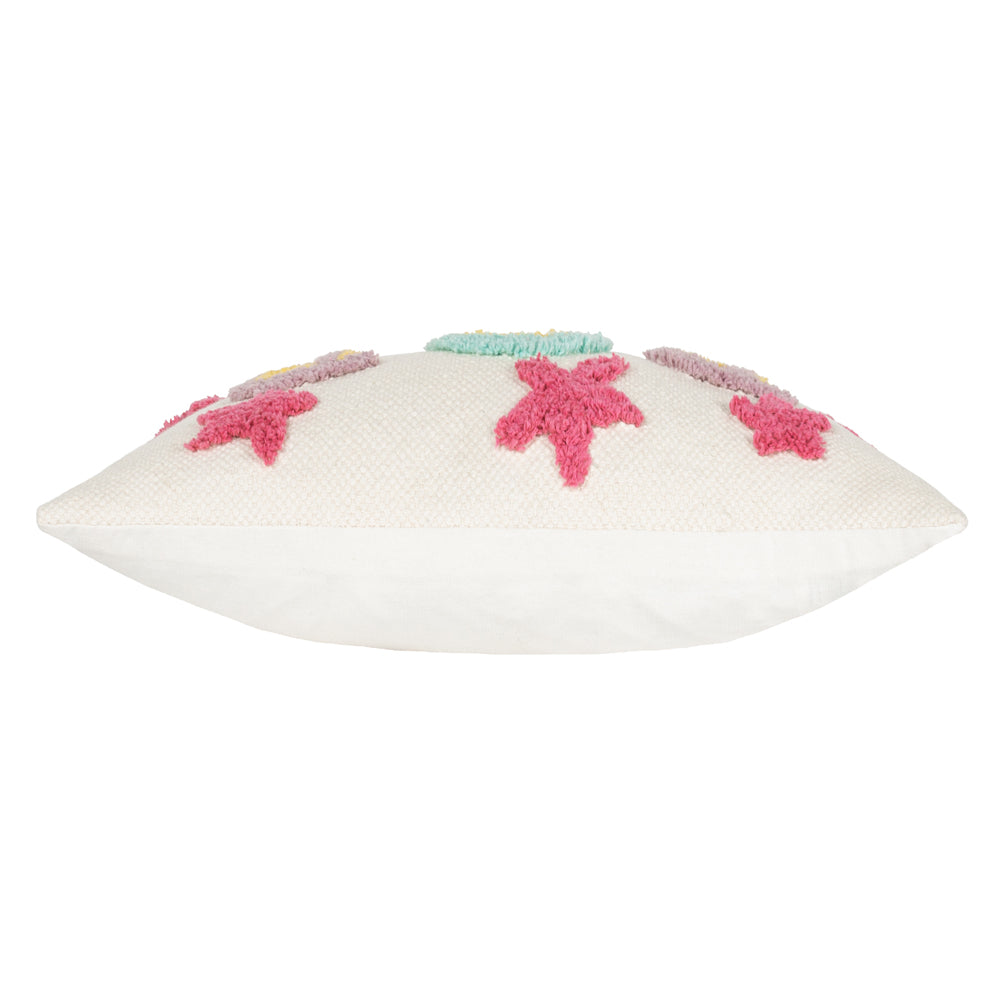 Pop Cotton Tufted Cushion Fuchsia