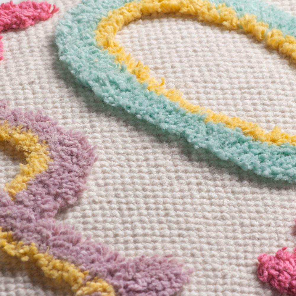 Pop Cotton Tufted Cushion Fuchsia