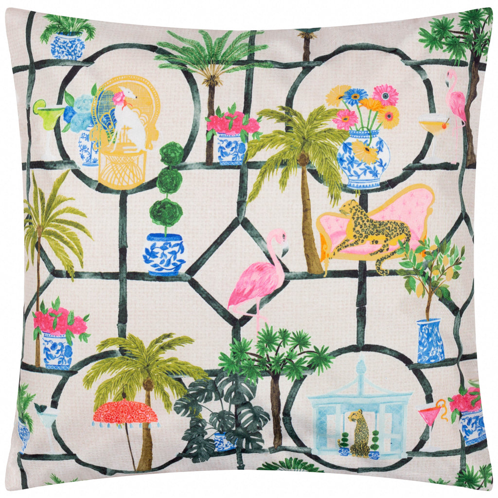 Palm Royale Club Club Printed Outdoor Cushion