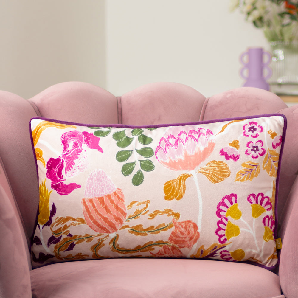 Protea Printed Abstract Cushion