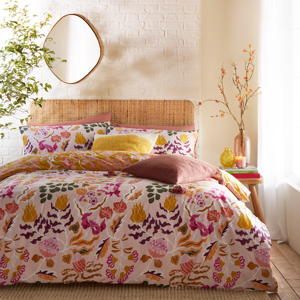 Protea Printed Abstract Floral Duvet Cover Set