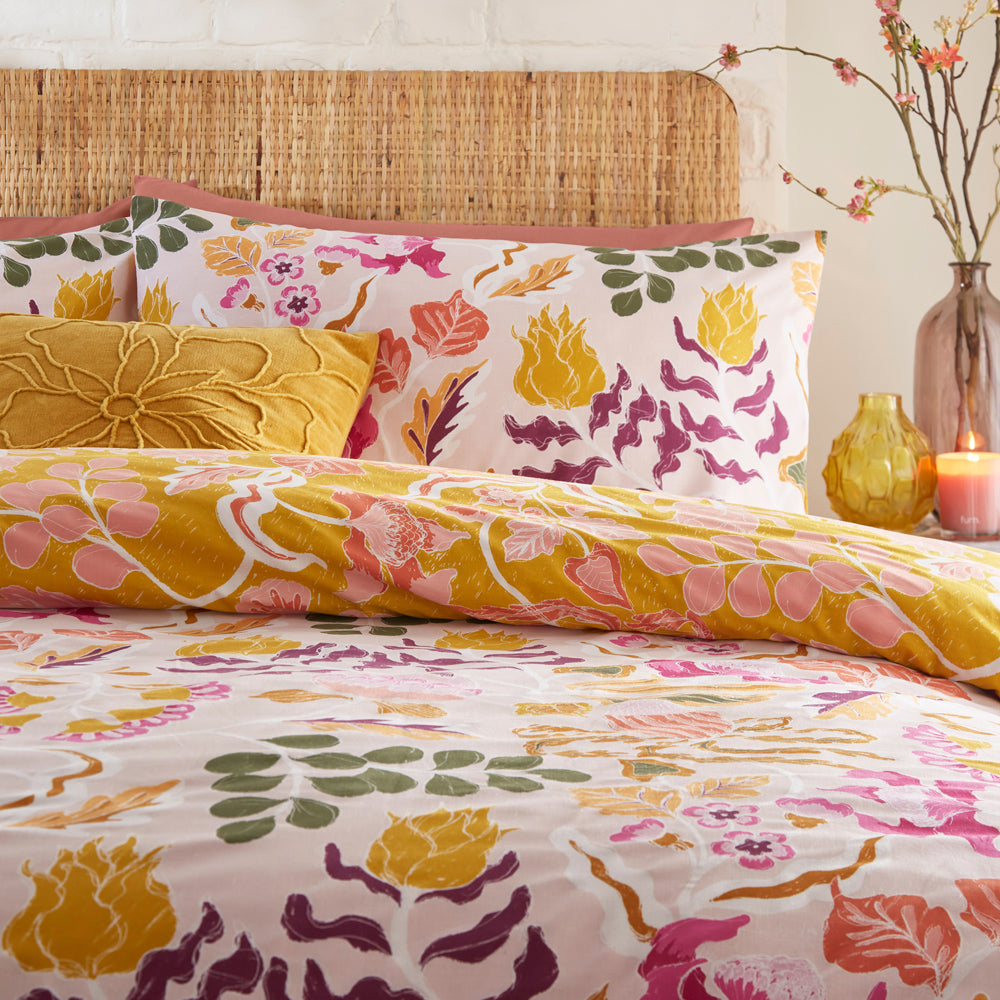 Protea Printed Abstract Floral Duvet Cover Set
