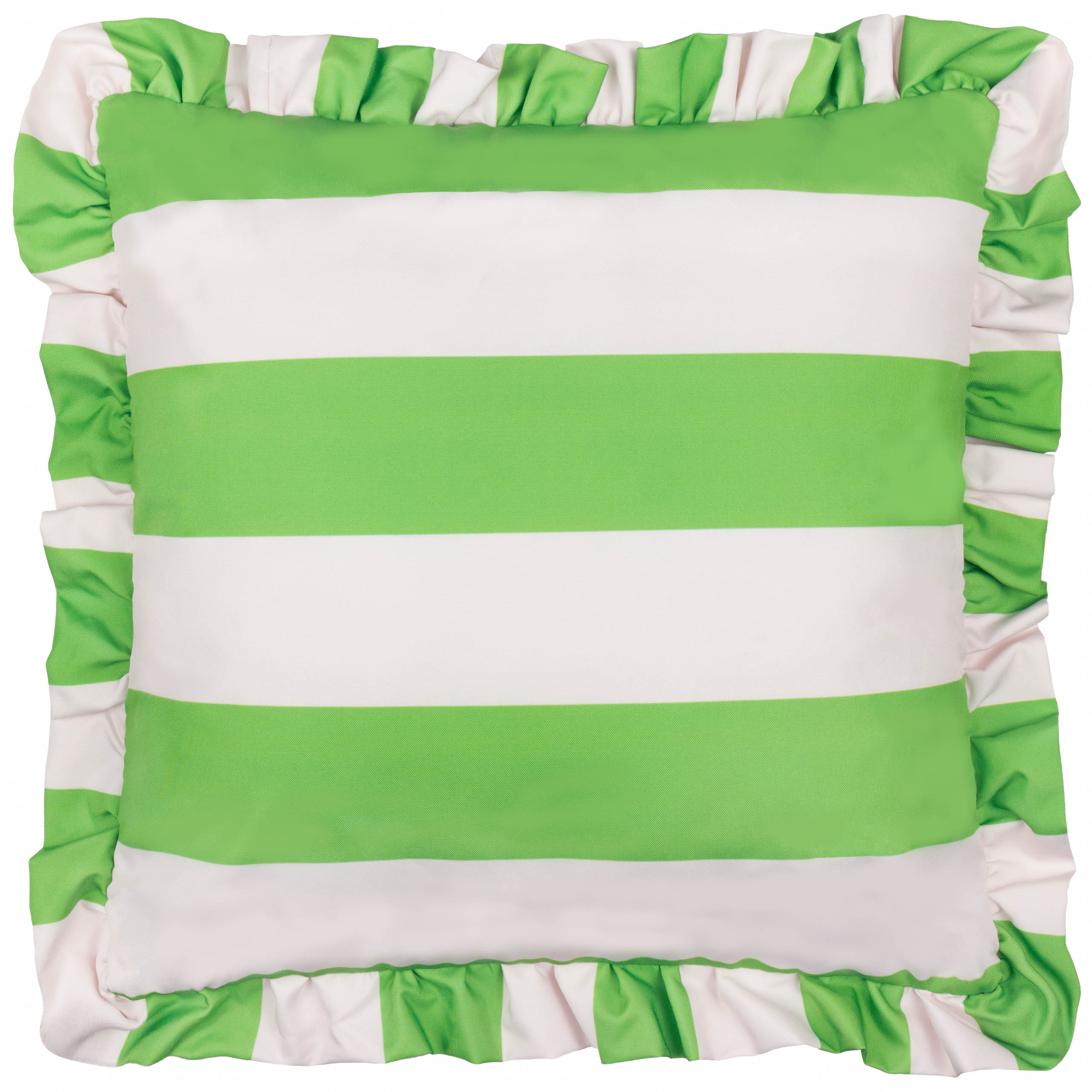 Palm Royale Stripe Ruffle Printed Outdoor Cushion