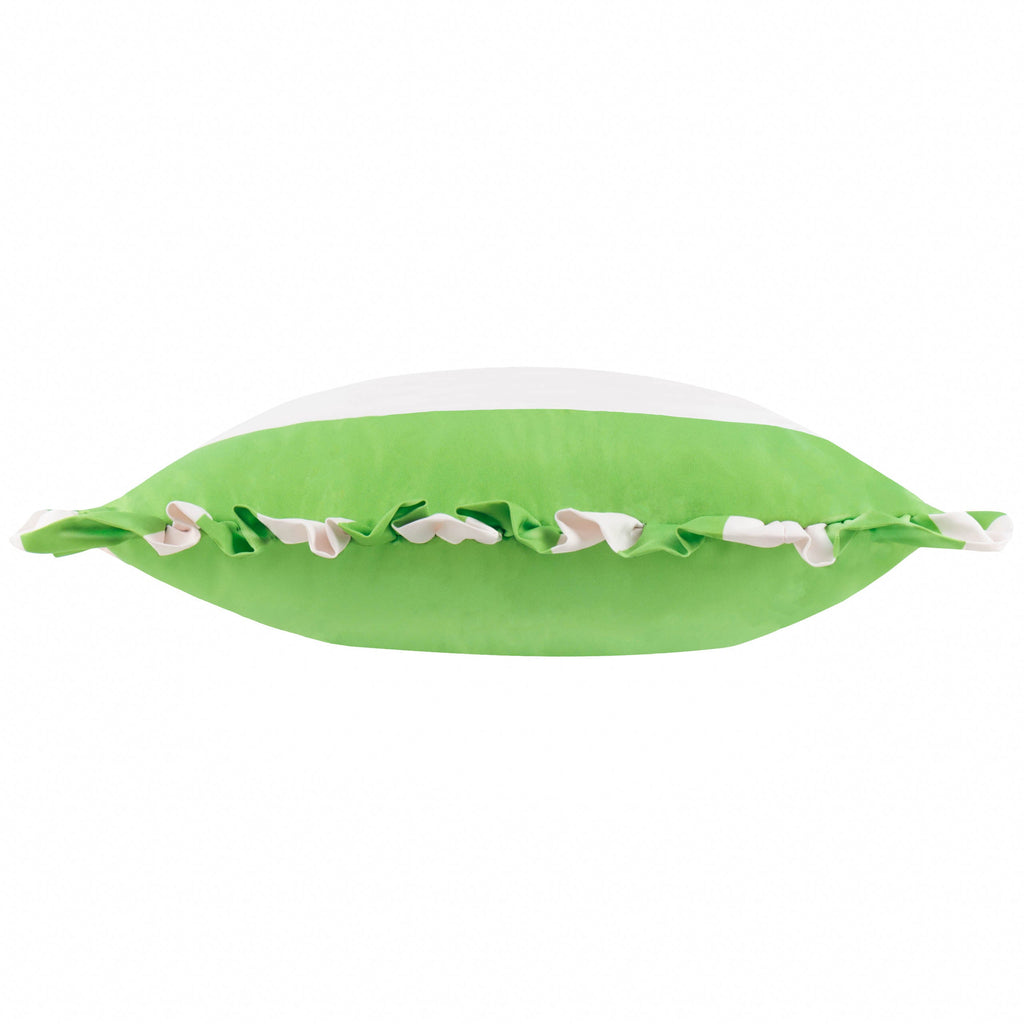 Palm Royale Stripe Ruffle Printed Outdoor Cushion