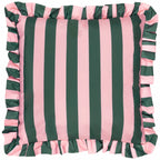 Palm Royale Stripe Ruffle Printed Outdoor Cushion