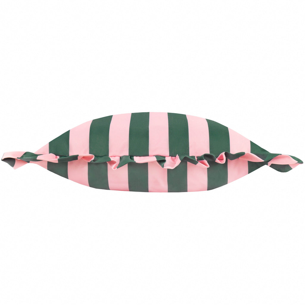 Palm Royale Stripe Ruffle Printed Outdoor Cushion