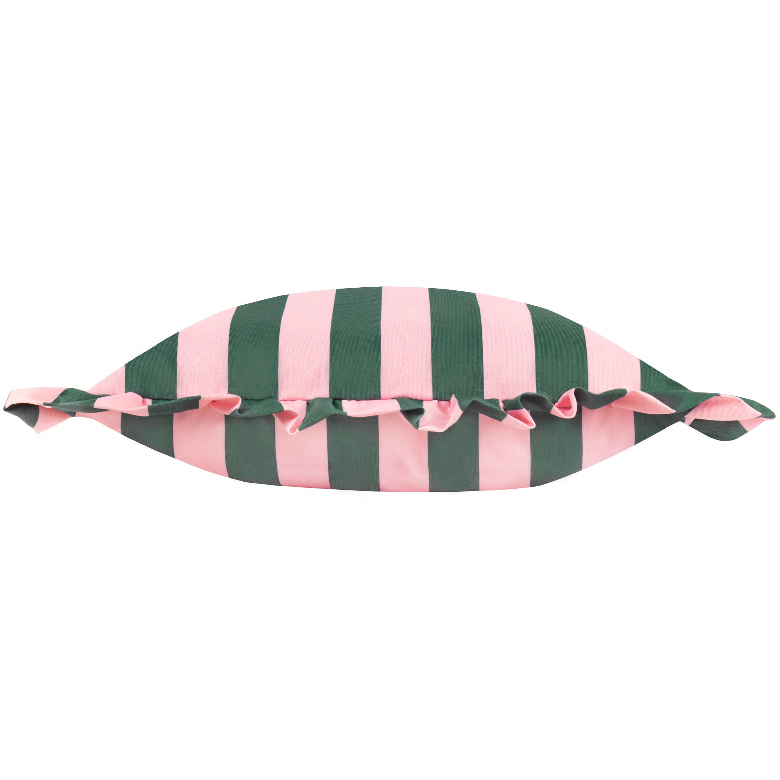 Palm Royale Stripe Ruffle Printed Outdoor Cushion