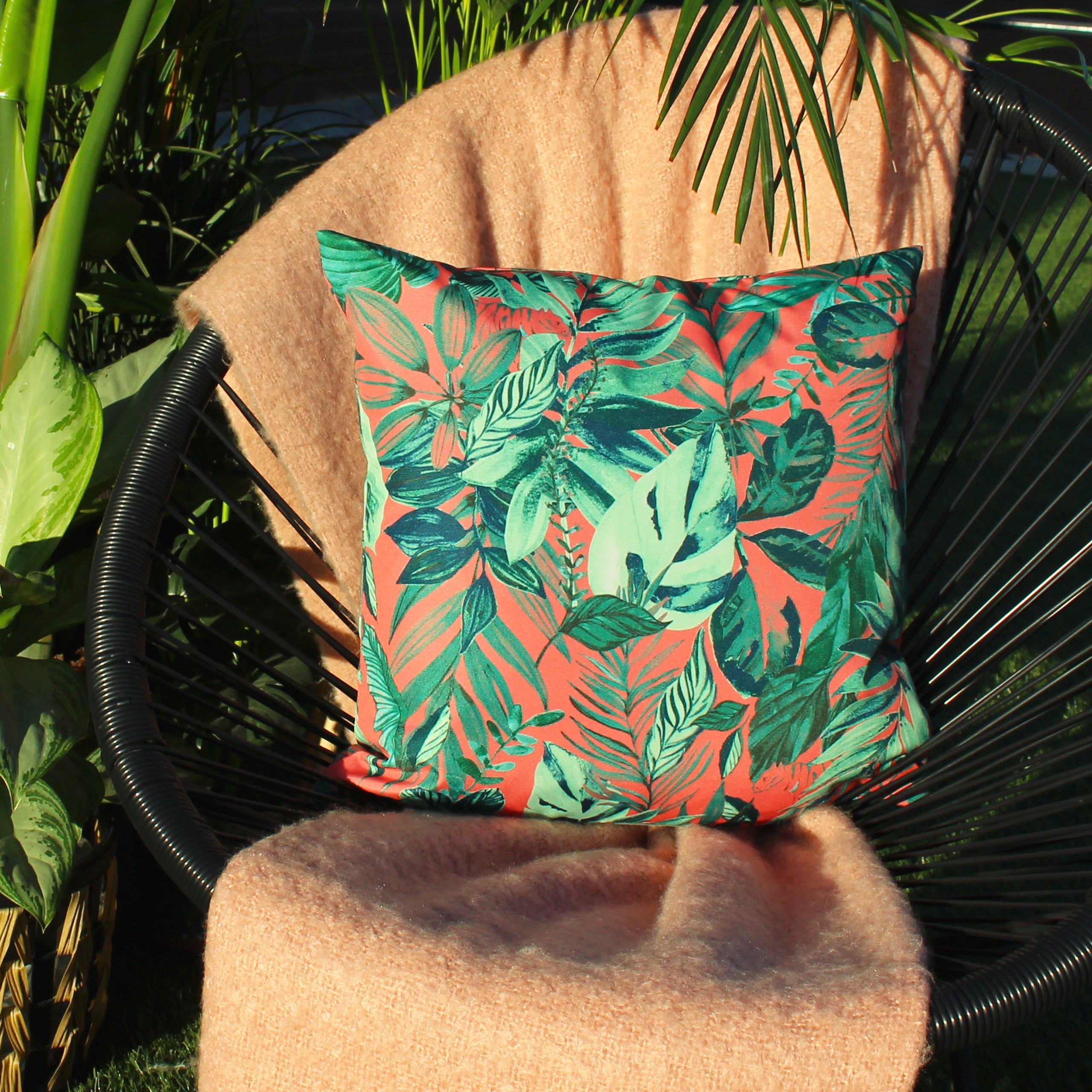 Psychedelic Jungle Outdoor Cushion